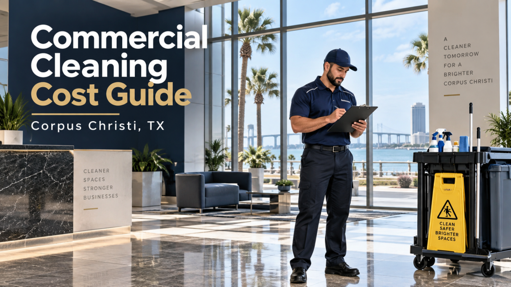 Read the commercial cleaning cost guide for Corpus Christi, Texas.