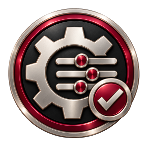 Metallic tailored cleaning solutions icon